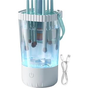 Generico Pulitore Elettrico Per Pennelli Da Trucco,Pulitore Portatile Per Strumenti Da Trucco,Strumento di Pulizia Automatico per Pennelli Cosmetici - per Fidanzata Moglie Sorella