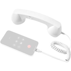Generico Cornetta Telefonica Vintage USB Tipo-C - Ricevitore Retrò per Smartphone e Tablet | Microfono Integrato per Chiamate Chiare | Impugnatura Ergonomica ABS 20cm | Decorazione Casa Ufficio e Viaggi