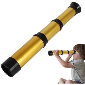 Generico Mini telescopio per cannocchiale pirata - Monoculare impermeabile retrattile | Telescopio giocattolo pieghevole tascabile per esplorazioni all'aperto e giochi di ruolo per bambini