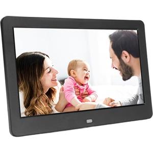 CCYLEZ ‌10 Inch Digital Picture Frame with Remote Control - Full HD 1080P IPS Touch Screen, Wall Mountable Video Photo Frame with Cloud/Wifi, Calendario, per Nonni (BLACK)