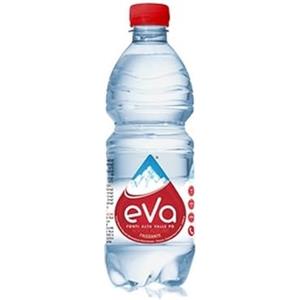 Generico Eva Acqua Minerale Frizzante, Bottiglie PET, 50 cl, Confezione da 24 Pezzi
