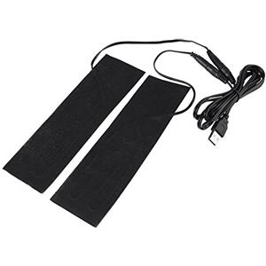 Regun Termoforo USB, film per elemento riscaldante elettrico, 1 coppia di riscaldatore elettrico USB 5V, per piedi di riscaldamento notturno da campeggio invernale all'aperto