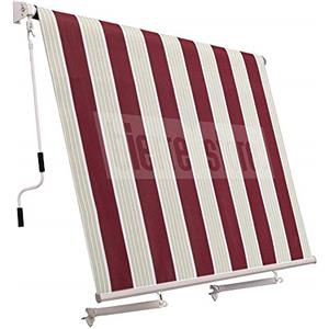 SAN GIORGIO Tenda da Sole a Caduta 300x250cm Senza Cassonetto Multicolore con Braccetti Regolabili