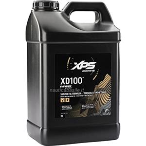 Evinrude Olio XD100 10LT - Olio sintetico per motori fuoribordo E-TEC G1 e G2, riduce il consumo di olio e garantisce prestazioni ottimali