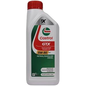 LUBRIALPHA Olio motore 5w30 auto benzina diesel lubrificante Castrol GTX 5W-30 RN 17 con Portachiavi Cavatappi conf. 3x1lt