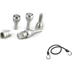 MOTO SPORT MONDO COMPATIBILE CON FIAT 500L, 500L Living, 500L Trekking, 500X, Tipo 2015 11/2012 in poi (BV2/D) BULLONI ANTIFURTO PER GOMME AUTO BULLONE PER CERCHIO IN LEGA KIT 4 PERNI+2 CHIAVI