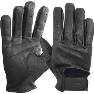 Simoni Racing GV3XL Guanti da Guida per Auto in Vera Pelle Nera, Taglia XL - Guanti da Guida per Auto e Moto