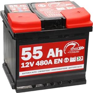 SMC BATTERIA AUTO ORIGINALE SPEED BY SMC CODICE 7903430 L155 12V 55AH 480A EN CON POLO POSITIVO A DESTRA