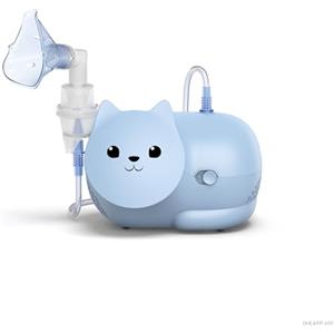 OMRON Nami Cat Aerosol - Aerosol bambini, compatta e potente per trattamenti efficaci delle patologie respiratorie nei bambini