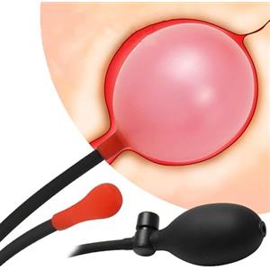 DYUOMB BDSM Espansore anale Plug anale gonfiabile in lattice vaginale Uomini e donne Dilatatore vaginale Dilatatore anale Giocattolo anale Plug anale gonfiabile Pompa anale SM Giocattolo sessuale for