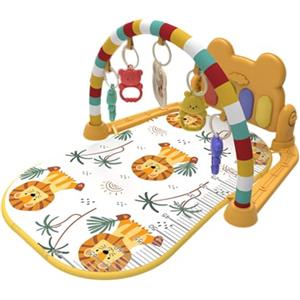 Rrlihjgu Palestre Per Bambini Tappetini Da Gioco,Tappeto Gioco Bambini, Palestrina Neonato,Rimovibile Palestra Per Bambini,Palestrina Neonato Montessoris Adatto A Bambini Di 3-12 Mesi,74x67x40cm