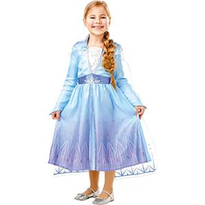 Disney RUC7O|#Rubie's - Frozen 2 Classic Costume Elsa Travel Azzurro L (7-8 anni)