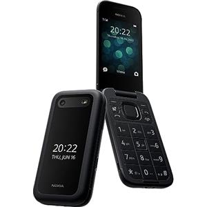 Nokia 2660 Flip Feature Phone con display da 2,8 pollici, connettività 4G, compatibilità apparecchi acustici (HAC), fotocamera integrata, lettore MP3, radio FM wireless e giochi classici (Dual SIM),