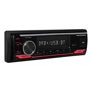 MAFO Macrom M-DL3300DAB Autoradio 1Din con Bluetooth/USB/Aux/FM/DAB+ antenna inclusa Microfono esterno