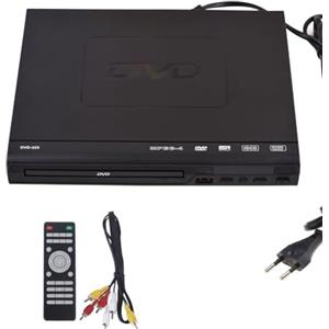 Xbsduih DVD-225 Lettore Dvd Domestico Lettore Multimediale Digitale Uscita AV con per TV Lettore Dvd VCD Spina UE