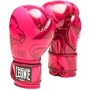 LEONE 1947 Guantoni Leone da Bambino Gn402 Mascot 4 oz e 6 oz Vari Colori Boxe Kick Thai Sparring (Rosa, 6 OZ)