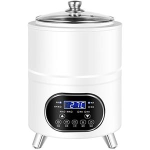 ZKBDBWTR Yogurt Maker Automatico, Yogurtiera Automatica da 8 L con Controllo Della Temperatura/Tempo, Macchina Yogurt da 400 W, per Aceto di Frutta(White,Small)