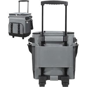 Generico Borsa Frigo con Ruote | Grande Ice Chest Isolata,35L Cassetta Termica da Campeggio,Per Viaggi Outdoor, Spiaggia, Spesa, Giardino, Feste
