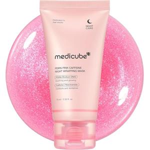 medicube Wrapping Mask PDRN Caffeine Overnight Peel Off Facial Mask | Effetto Rassodante e Idratante, Caffeina e Collagene per Effetto Glass Skin e Definizione Pelle, Skincare Coreana, 75 ml