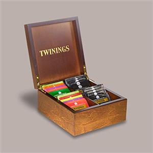 Twinings Scatola regalo di Thè in legno Twinings con 40 bustine di tè classici inglesi