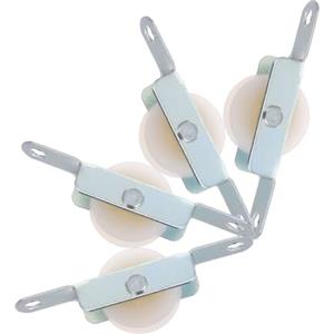 Didiseaon 4 Confezione Rulli per Porta Scorrevole Pulegge di Ricambio per Ombrellone da Giardino Base per Ombrellone Kit Pulegge per Stendibiancheria