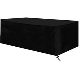 JUNXING Copertura per mobili da Giardino, Tutte Le Taglie Copertura Tavolo Esterno Rettangolare, Telo Copri Impermeabili per Tavolo e Sedie da Antivento/UV/Impermeabile, Resistente allo Strappo Oxford