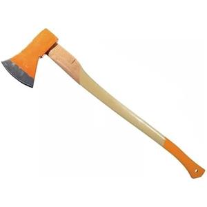 Generico ASCIA ACCETTA SCURE SPACCALEGNA 1600 gr. MANICO IN LEGNO LAMA 140mm LUNG. 815 mm VALEX