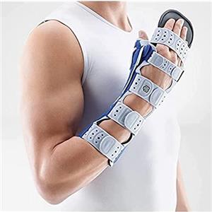Bauerfeind Ortesi per Polso ManuLoc Rhizo Long Plus, Titano, Sinistra, Misura 1
