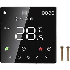 Garosa Termostato Programmabile, Termostato Wi-Fi Programmabile Certificato Energy Star Installazione Fai-da-te Termostato WiFi Smart Color Programmabile 7 Giorni, Programmabile (WIFI)