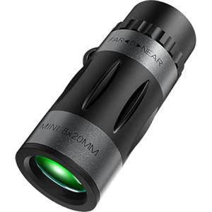 Opilroyn Telescopi portatili - Monocolo portatile 8 x 20, 8 x telescopio monoculare portatile, telescopio monoculare con visione chiara, monoculare ad alta potenza per bird watching, caccia,