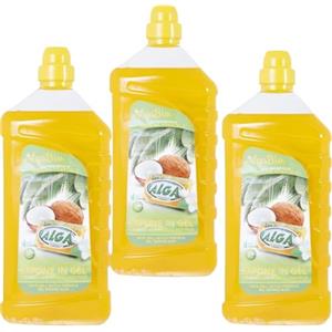 Alga Bio Sapone in Gel detersivo concentrato per bucato a mano e lavatrice - ecologico, biodegradabile, natuale - box risparmio 3 pezzi da 1250 ML