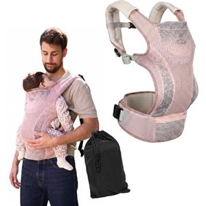 MS BabyWorld - Kowari Portabebés - Fascia porta bebé elastica ed ergonomica | Facile da usare | Regolabile | Multiuso | Fino a 15 kg | Distribuisce il peso su spalle e schiena