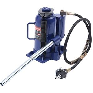 DAOHHFO Martinetto idraulico 20 T, cric pneumatico ad aria compressa, altezza massima di sollevamento 51 cm, cric pneumatico per auto, furgone, camion, roulotte (blu)