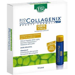 ESI - Biocollagenix Forte 10 Drink - Integratore alimentare con collagene e acido ialuronico