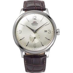 Orient Classic Bambino Small Seconds - Orologio Uomo Automatico a Carica Manuale Elegante Cinturino In Pelle Marrone Cassa In Acciaio Quadrante Bianco - RA-AP0003S30B RA-AP0003S