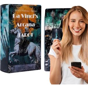 YNPQTDS Gioco di Carte dei Tarocchi | 78 Carte con Significati Inclusi,Gioco di Divinazione per Anime Sorelle Relazioni Personali Voyance