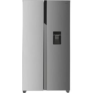 Candy CHSBSO-6174XWD, Frigorifero Side by Side, 90 cm, 518 L, motore inverter, Total No Frost, Dispenser di acqua, 2 cassetti verdure, controllo esterno digitale, illuminazione a LED, 42 dB, inox