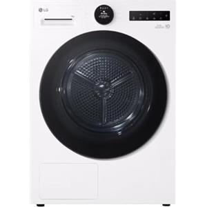 LG RHX7009TWB Asciugatrice 9Kg Pompa di calore, Dual Inverter Serie X7, Motore Direct Drive, Turbo Dry, AI Dry, Wi-Fi, Allergy Care, Condensatore Autopulente, 66x60x85cm, Classe Energetica B.