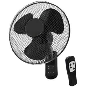GROWMANIA.ES GROWMANIA Ventilatore da parete con telecomando 45 W | Ventilatore potente e silenzioso | 3 velocità e timer | testa oscillante a 90°