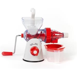 Meridiana Bio Life Estrattore di Succhi Manuale con Tritacarne, Rosso