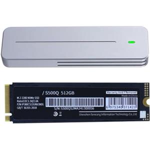 Wdbild Unità SSD NVMe veloci con dissipatore di calore 1TB/512GB PCIe 3.0x4 NVMe Solid Drive Enclosure migliora la velocità di archiviazione interna