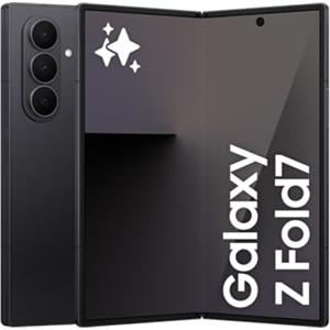Samsung Galaxy Z Fold7, 256 GB, Jet Black (versione CAD e garanzia) - Smartphone AI, Snapdragon 8 Elite, 200 MP, display AMOLED dinamico pieghevole, multitasking con Galaxy AI