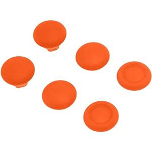 Xiuganpo Copri Pulsante Joystick Antiscivolo 6 in 1 Impugnatura Strutturata Impugnature per Pollice per Controller, Facile da Usare per Giocatori Hardcore (ORANGE)