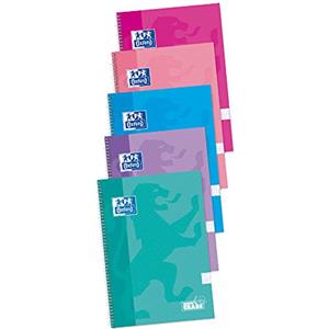 Oxford Quaderni Fo TE SCHOOL Write&Erase 80 Fogli 4x4 - Confezione 4 1 con Lavagna Interna