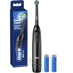 Oral-B Pro 100 CrossAction - Spazzolino da denti a batteria, 1 pezzo, colore: Nero