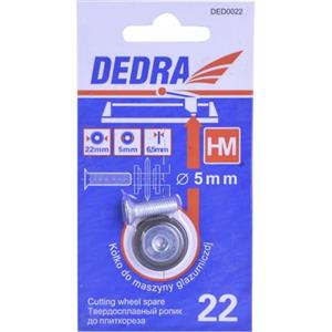 Dedra Ruota di taglio per tagliapiastrelle manuale 22/6 mm HM con vite da 5 mm DEDRA DED0022