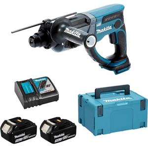 Makita Tassellatore DHR202RTJ 18V 5Ah con 3 funzioni e accessori inclusi
