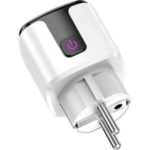 Fangxuee Presa Intelligente 20A Tuya Wifi Smart Plug Power AC100-240V Presa Home Voice Timing Socket Tuya Smart Life EU PLUG A