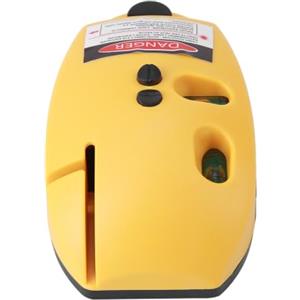 mumisuto Livello laser a infrarossi, 2 linee orizzontali verticali linea laser a infrarossi livello strumento di misurazione ad angolo retto per l'installazione di scaffali, posa di pavimenti(Giallo)