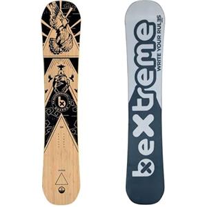 BEXTREME Tavola Snowboard Ventus 155 cm Freeride Freestyle Camber Tradizionale Carving Snow Ecologico Bambu e Legno per Uomo e Donna Misura Burton Salomon Gnu Libtech Jones